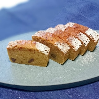 カキ氷シロップで作る抹茶とあずきのパウンドケーキ